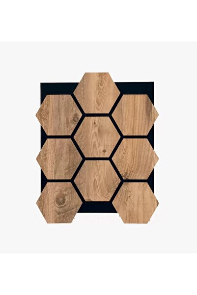 Genel Markalar Atlantik Çam Altıgen Akustik Duvar Paneli