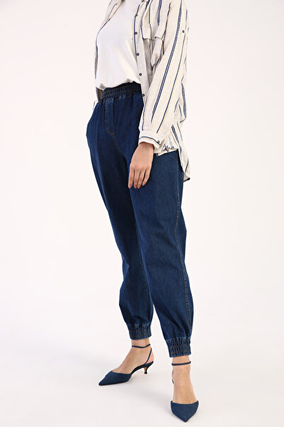 ALLDAY Tmavě modré džínové kalhoty Jogger