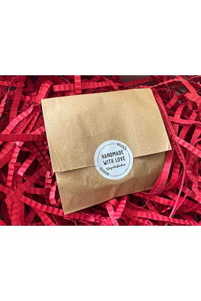 Dekals 13x20 Envelope Type Kraft Gift Package Packaging Bag Şamua Paper Bag 10 Pieces