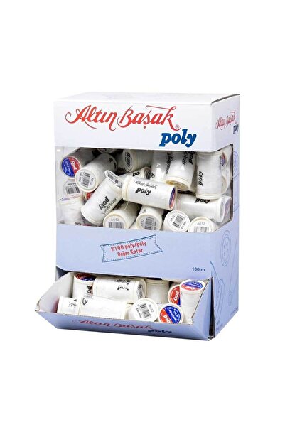 Altınbaşak Polly Makara Dikiş Ipi Beyaz 80'li Kutu