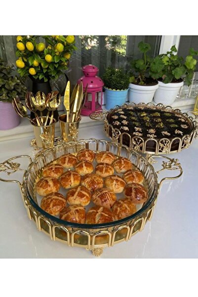 İmren Collection Japon Güllü Yuvarlak Borcam Sunumluk Büyük Boy