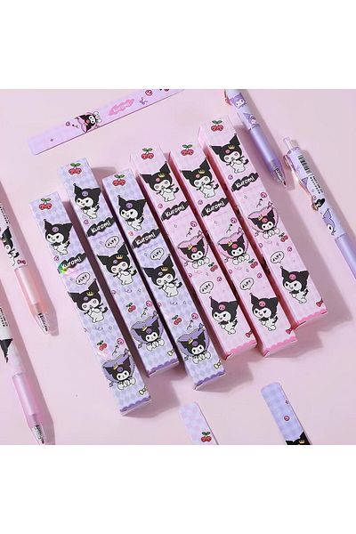 SANRIO Kawaii Kuromi Boxed Ballpoint Gel Pen