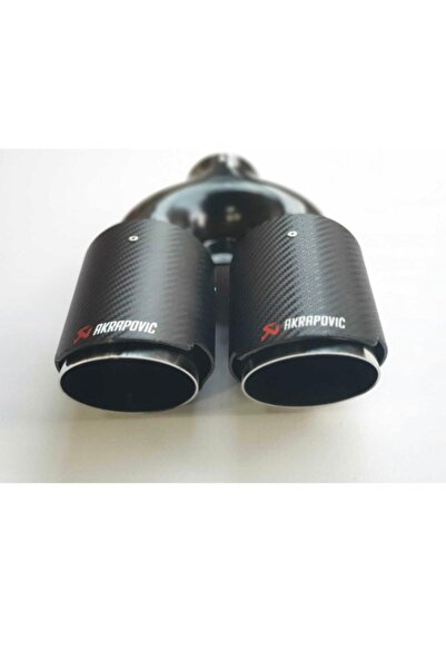 Fvtuningotoaksesuar Akrapovic Karbon Egzoz Ucu Çift Cıkış 90mm Sağ Taraf Uyumlu
