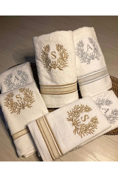 Ünal Çeyiz Tasarım 6’lı havlu takımı