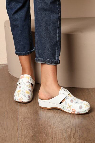 Fatex Kedi Desenli Ev Hastane Doktor Hemşire Sabo Terlik