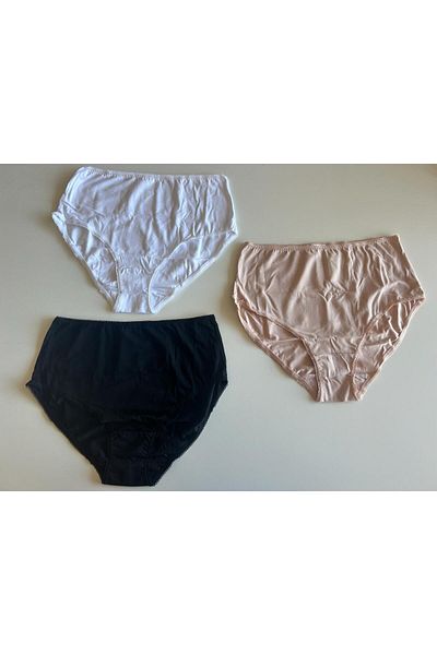 Penyemood Pachet de 3 chiloți cu culori mixte și talie înaltă