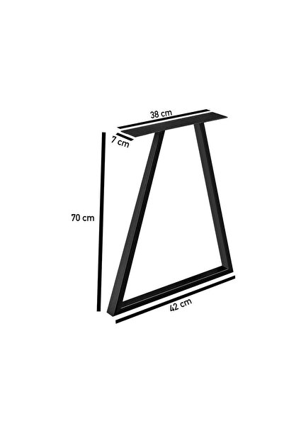 Weblonya Masa Ayağı Metal Ayak Mobilya Ofis Masa Ayağı 5033