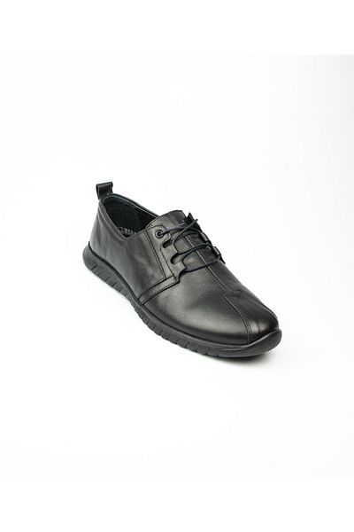 MARCOMEN 19029 Black Leather Men's Casual Shoes