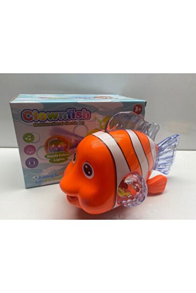 afreyz oyuncak Oyuncak Balık Pilli Sesli Işıklı Balık Yerde Hareket Eden Bebeklerin Dikkatini Çeken Işıklı Balık