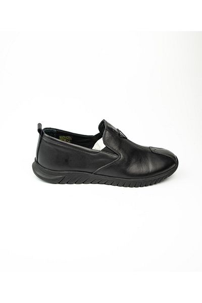 MARCOMEN 19028 Black Leather Men's Casual Shoes
