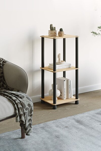 ATA HOME Çok Amaçlı Ahşap Raf Düzenleyici Kitaplık