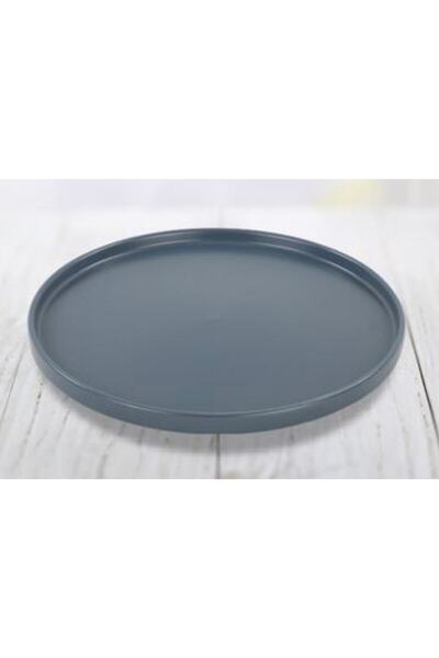 Keramika 27 Cm Stackable Blue Magic Servis Tabağı Mat Mavi