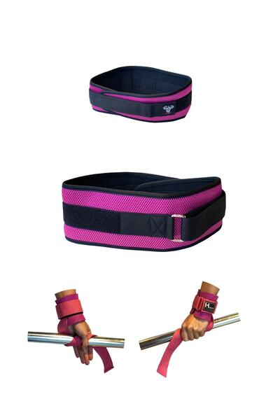 E-HSPORT Set de curele pentru corset și curele de ridicare Grip Pro