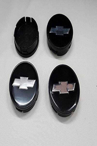 YED Jant Göbeği Chevrolet 56/52 Uyumlu   52mm Yuva 4'lü Set Siyah