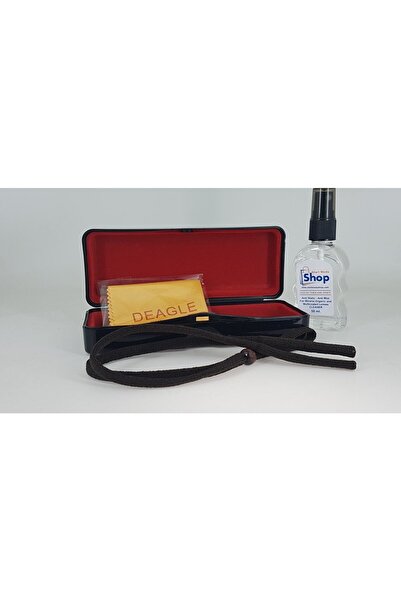 DEAGLE Gözlük Kılıfı,silme Bezi,gözlük Askı Ipi, Temizleme Spreyi (set Halinde)