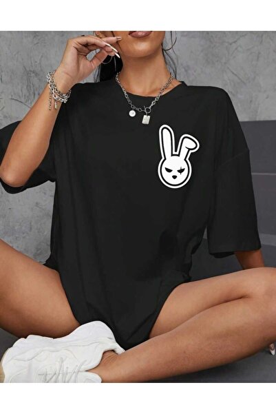 TEKİŞ TEKSTİL طاقم الرقبة Owersize Tsihrt