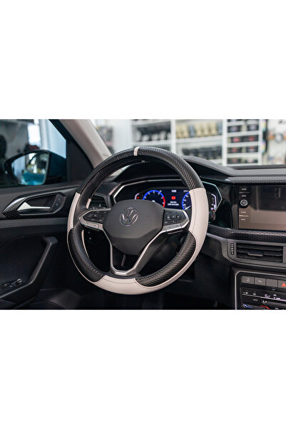 PlusOto Kia Cerato Uyumlu Karbon Direksiyon Kılıfı