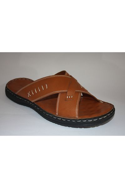 FC SCHNITZER Men's Genuine Leather Beach Slippers