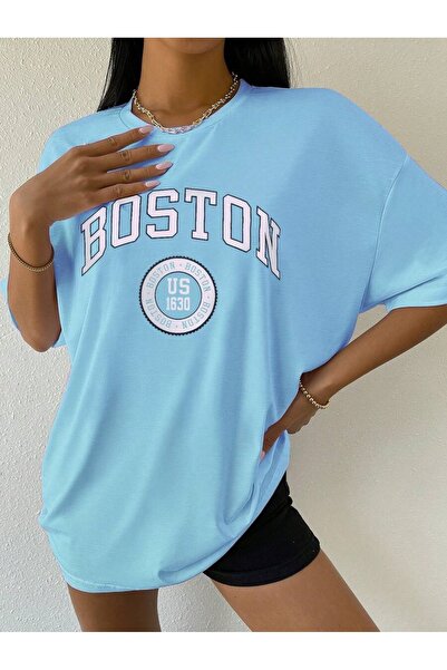 MOONBULL Μπλουζάκι Unisex Boston US-1630 με στάμπα