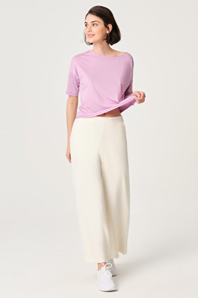 Dagi تي شيرت قصير بياقة دائرية باللون الوردي