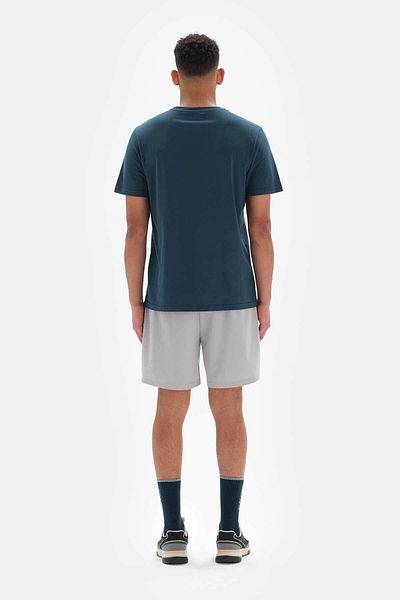 Dagi Graue Basic-Strumpfhosen-Shorts für Herren