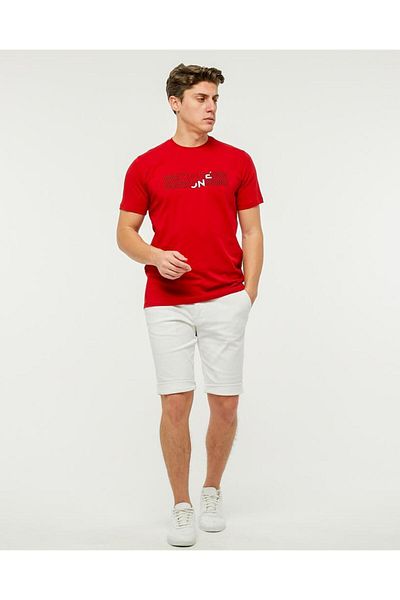 Rey Polo 71 PRINT DETAILED BICYCLE COLLAR T-SHIRT