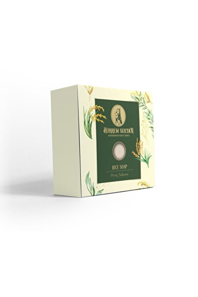 Hürrem Sultan صابون الأرز الطبيعي لليدين والحمام مع تأثير تبييض 150 جرام