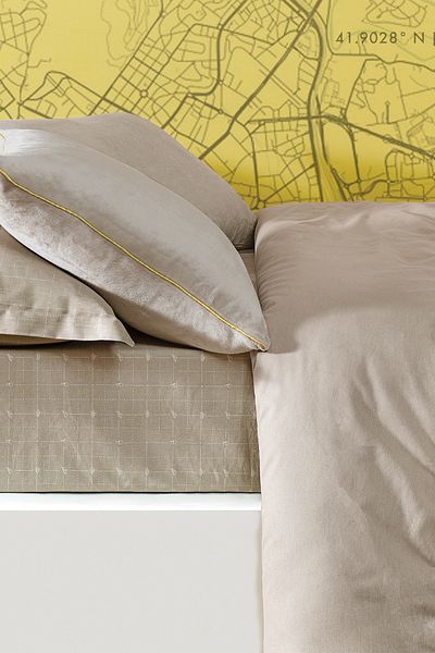 Puffy Beige Pluffy Rova Double Blanket Duvet Cover Set