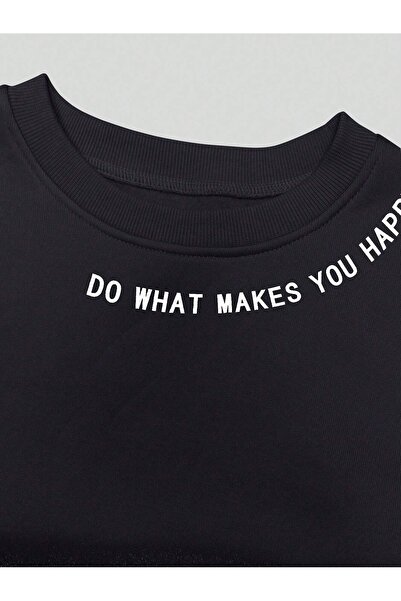 MOONBULL Γυναικείο φούτερ με στάμπα με λαιμό και μανίκια με λεπτομέρειες