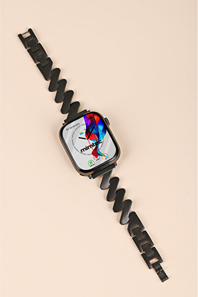mimtec Apple Watch 4 5 6 7 8 9 10 Se 42 44 45 46 49 Mm Uyumlu Metal Kordon Ka...