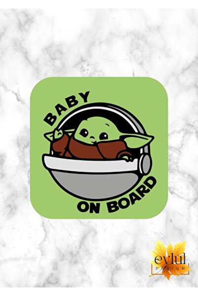 Eylül Design Baby Yoda Printed Star Wars Special Design Printed MDF A Quality...