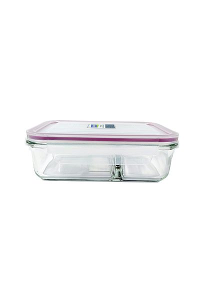 Glasslock 2 Compartment Glass Storage Container 920 ml