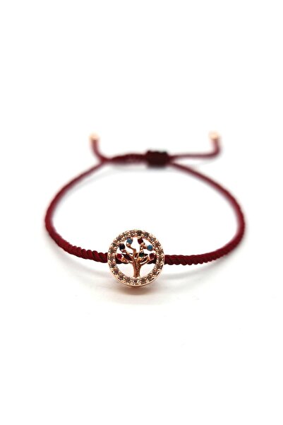 Pag accessories Makrome Burgu Ip Hayat Ağacı Zirkon Bileklik