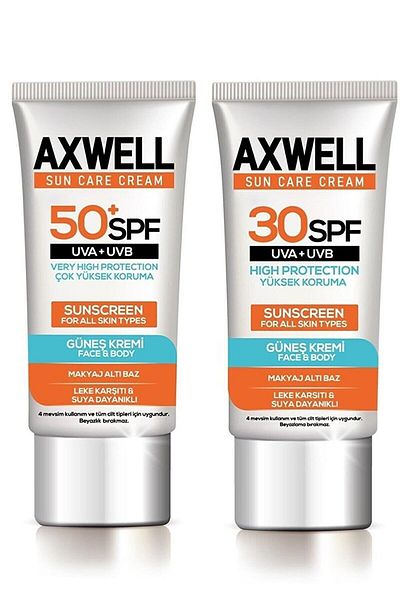 AXWELL Anti-Blemish Sunscreen - Very High Protection, 50 Spf, 50ml/30 Spf, 50ml