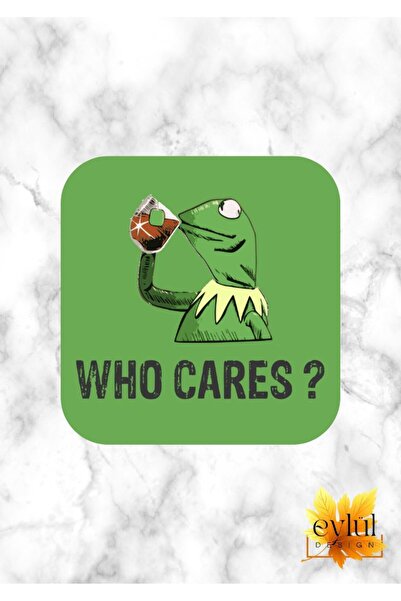 Eylül Design قاعدة أكواب مربعة عالية الجودة مطبوعة بتصميم فني مخصص من Who Cares