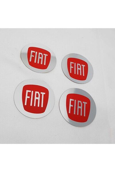 DURU DORUK محور العجلة Arma Fiat Aluminium 48mm مجموعة من 4 قطع باللون الأحمر