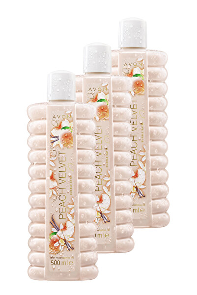 AVON Şeftali Vanilya ve Orkide Kokulu Banyo Köpüğü 500 Ml. Üçlü Set