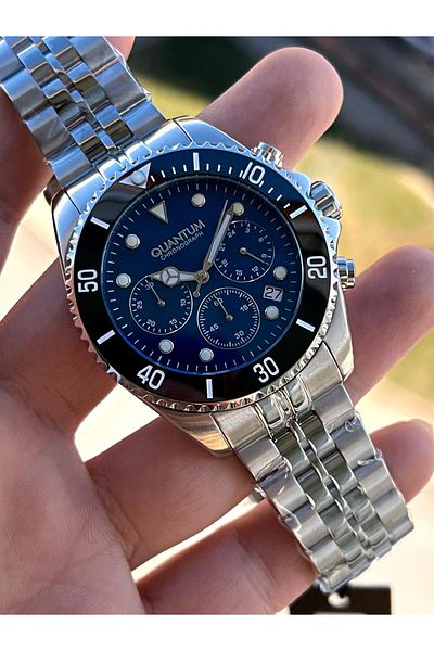 Quantum 10 Atm Water Resistant Steel Cord Functions Active Men's Wrist Watch+Bracelet AWGE930.300
