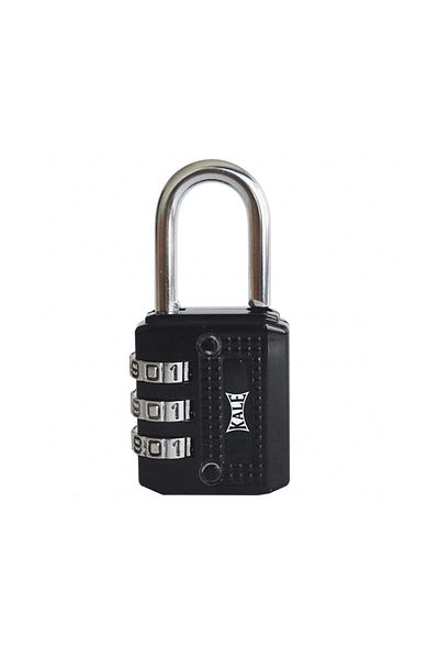 Kale Kilit Combination Padlock Zamak - Black 3 Step (10 pieces)