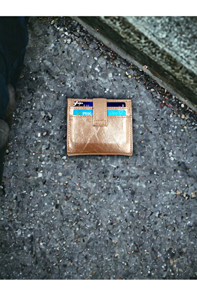 UCCELLO GLOSSY WOMEN'S WALLET WITH WRINKLE Patent Leather CARD HOLDER