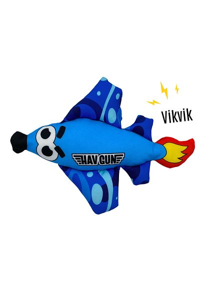 Havhav HavGun- Airplane Themed Dog Teething Toy Non-Toxic Durable Plush Dog Toy