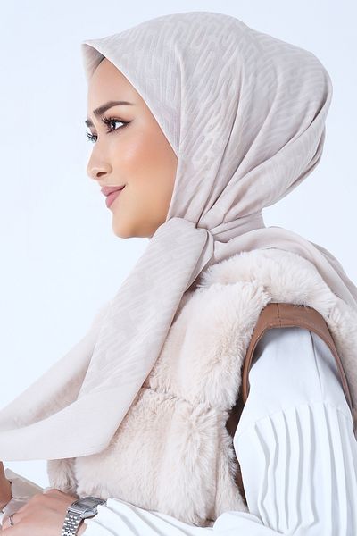 HAREM SCARF Πέτρινο Φουλάρι Ειδυλλίου