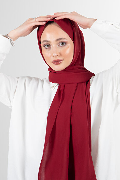 HAREM SCARF Burgundy Elsa Shawl