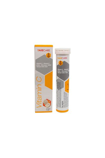 TakeCare 20 Effervescent Tablets - Vitamin C