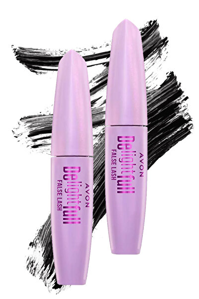 AVON Delightfull False Lash Maskara 10 Ml. Blackest Black İkili Set