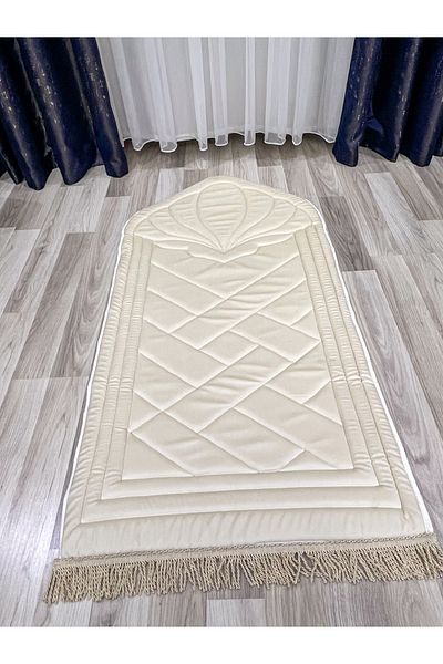 AYHANHOME Luxury Orthopedic Knee Pain-Free Sponge Gift Dowry Twist Prayer Rug with Fringed Bag