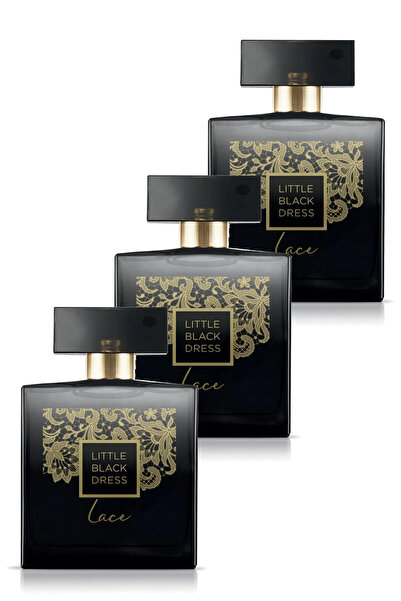 AVON Little Black Dress Lace Kadın Parfüm Edp 50 Ml. Üçlü Set