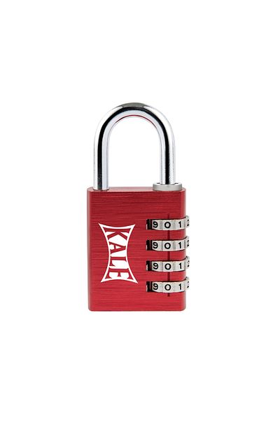 Kale Kilit Combination Padlock Aluminum-red 4 Step (10 pieces)