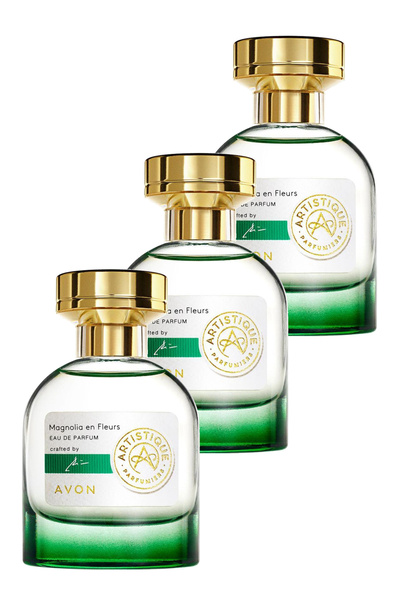 AVON Artistique Parfumiers Magnolia en Fleurs Kadın Parfüm Edp 50 Ml. Üçlü Set