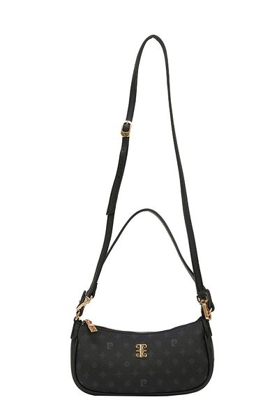 Pierre Cardin Czarna damska torba na ramię z monogramem 05PO22K1705
